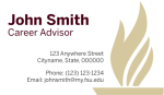FSU Business Card Template- Horizontal with Torch